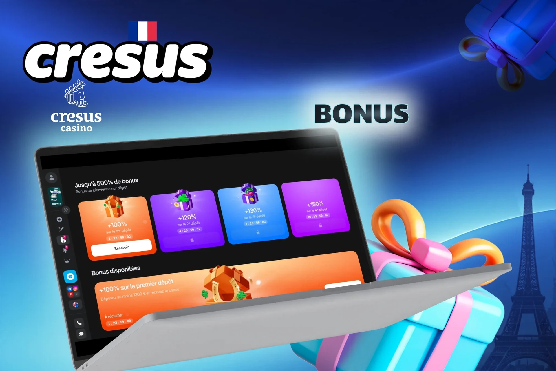Programmes de bonus et promotions pour les joueurs français — offres de bienvenue et régulières.